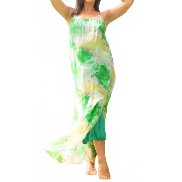 NEW GIGI MODA venus spruzzo maxi dress in emerald green - Picture 4 of 4